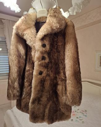 Pelliccia vintage in castoro marrone
