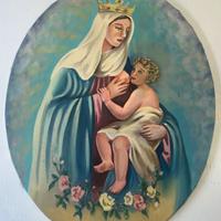 Dipinto a mano ovale 50x40