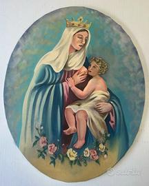 Dipinto a mano ovale 50x40