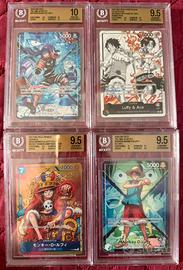 Lotto carte gradate one piece bgs