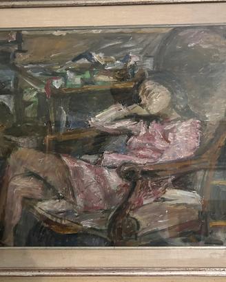 Olio su Tela Enzo Faraoni - Figura Femminile