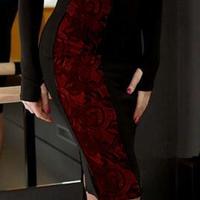 Gonna da tango a tubino con spacco dietro