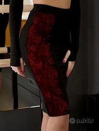 Gonna da tango a tubino con spacco dietro