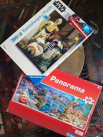 n. 2 Puzzle  da 169.e 200 pezz. Star Wars e Cars