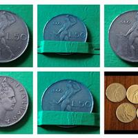 5 Moneta da 50 Lire 1954/1955/1960 NC/ 1963/1966"