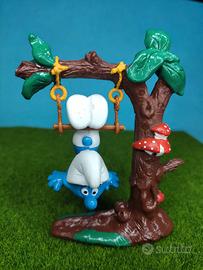 40237 Puffo trapezista su albero