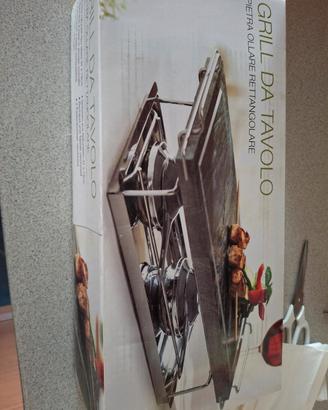 grill da tavola con pietra ollare