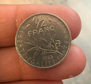 Moneta 1/2 Franc 1965 - Francia - La Semeuse