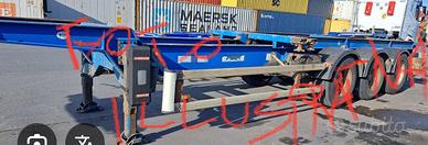 Semirimorchio porta container, no documenti