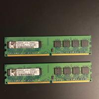 RAM DDR2 KINGSTOM 1GB + 1GB (2 GB)
