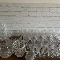 Set bicchieri brocca glacette in cristallo Boheme