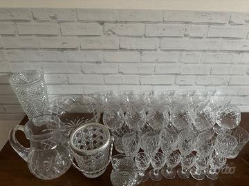 Set bicchieri brocca glacette in cristallo Boheme