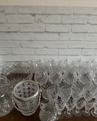 Set bicchieri brocca glacette in cristallo Boheme
