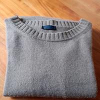 Maglione lungo 100% cashmere tortora Mores T. M