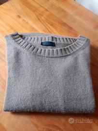Maglione lungo 100% cashmere tortora Mores T. M