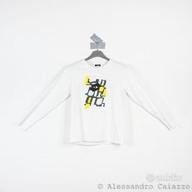 Maglia Lotto Manica Lunga Bambino 12 Anni Bianco