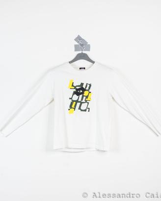 Maglia Lotto Manica Lunga Bambino 12 Anni Bianco