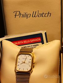 Philip Watch ultra PIATTO, placcato ORO. di Classe