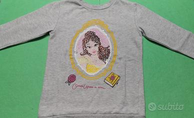 Maglione/felpa bimba 6 anni, La Bella e la Bestia