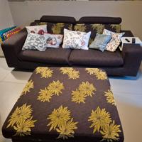 Divano poltrone e sofà sfoderavile (con pouf)