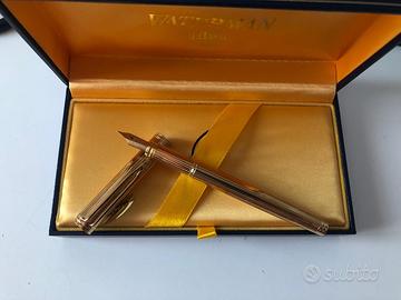 Penna stilografica Waterman Ideal placcata oro
