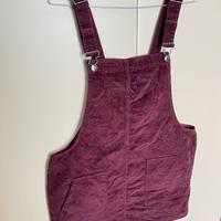 Vestito salopette bordeaux, L