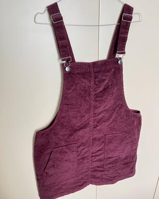 Vestito salopette bordeaux, L