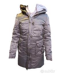 Parka piuma d oca Peuterey silver giacca piumino