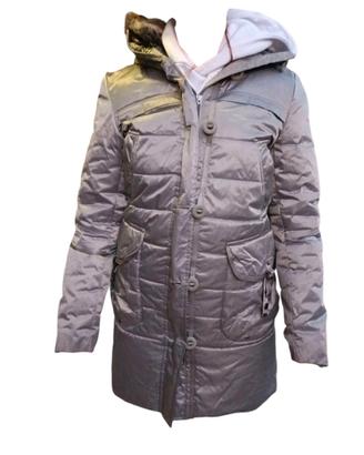 Parka piuma d oca Peuterey silver giacca piumino