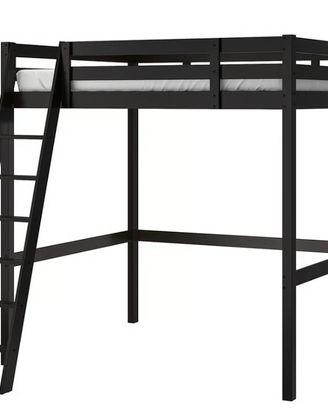 Letto soppalco IKEA con materasso e fondo materass