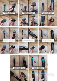 Lotto Microfoni e RadioMicrofoni diversi brand