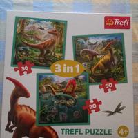 3 puzzle dinosauri