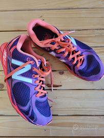New Balance 37 viola e arancio