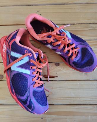 New Balance 37 viola e arancio