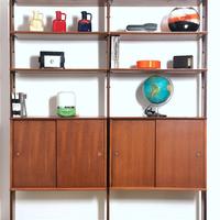 Libreria Bifacciale Vintage 2 campate Anni 60