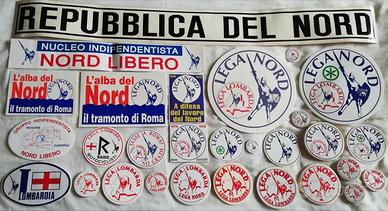 Adesivi,stickers Lega Lombarda-Lega Nord-Padania