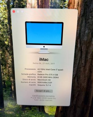 iMac 27" Retina 5K (2017) - i7 4.2GHz, 1TB SSD