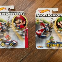 Hot Wheels Mario Kart - Lotto Mario+Luigi Nuovi