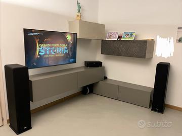 Casse a torre con lettore cd e amplificatore