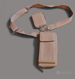 Borsa Tracolla Porta Cellulare e Portafoglio Multi
