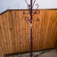 appendiabiti in ferro  battuto e ottone