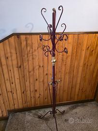 appendiabiti in ferro  battuto e ottone