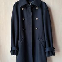 Cappotto Patrizia Pepe blu navy - lana e viscosa