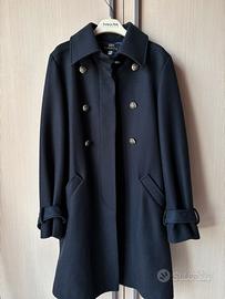 Cappotto Patrizia Pepe blu navy - lana e viscosa