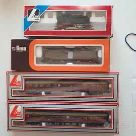 Due Locomotori e due Carrozze LIMA vintage