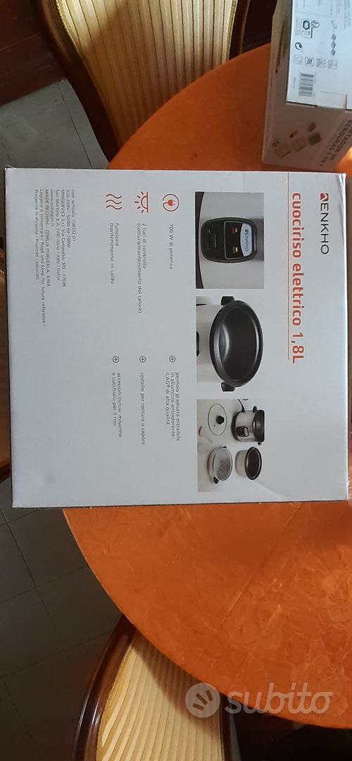 Cuociriso Rice cooker con vaporiera 1,8L - Elettrodomestici In vendita a  Roma