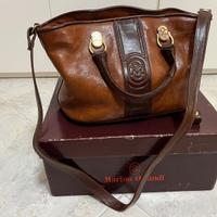 BORSA MARINO ORLANDI CUOIO TESTA MORO