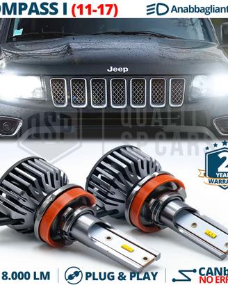 Kit Full LED H11 per JEEP COMPASS CANbus 6000K