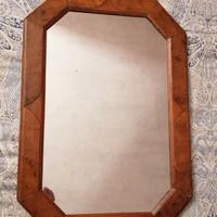 antico specchio specchiera pensile legno radica