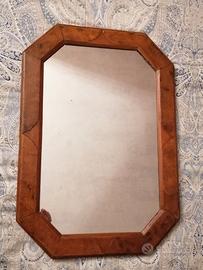 antico specchio specchiera pensile legno radica